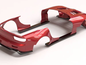RX-7 Custom Body Kit printable 3D Print Model