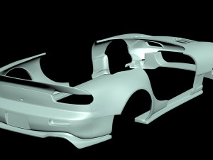 RX-7 Custom Body Kit printable 3D Print Model