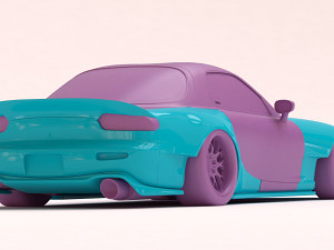 RX-7 Custom Body Kit printable 3D Print Model