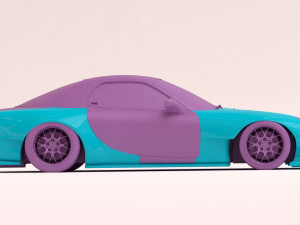RX-7 Custom Body Kit printable 3D Print Model