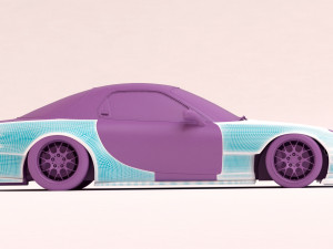RX-7 Custom Body Kit printable 3D Print Model