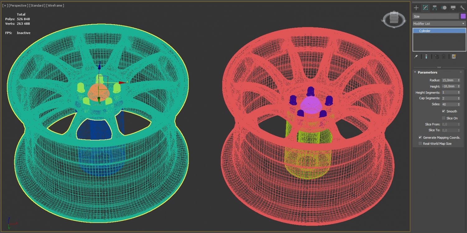 RAYS Volk Racing ZE40 Printable 3D Принт Модель In Автомобильный.