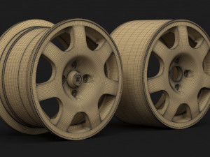 Raceline RL7 Early Version rim printable 3D Baskı Modeli
