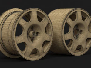 Raceline RL7 Early Version rim printable 3D Print Model