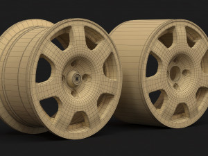 Raceline RL7 Early Version rim printable 3D Baskı Modeli