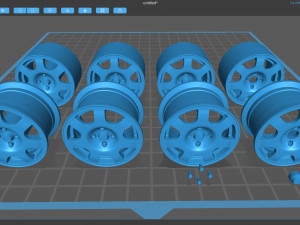 Raceline RL7 Early Version rim printable 3D Baskı Modeli