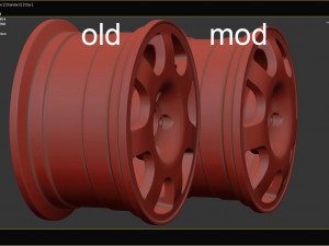 Raceline RL7 Early Version rim printable 3D Baskı Modeli