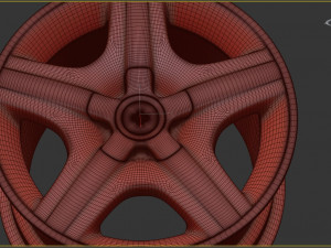 Continental GT wheel printable 3D-Druckmodell