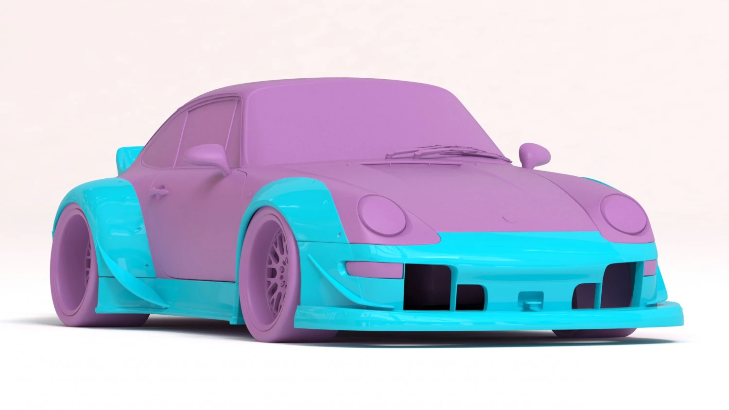 RWB 993 Ducktail Body Kit printable 3D Print Model .c4d .max .obj .3ds .fbx .stl .blend