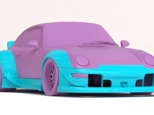 Kit carrozzeria Ducktail RWB 993 stampabile Modello di stampa 3D