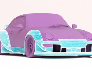 RWB 993 Ducktail Body Kit printable Modelo de impresión 3D