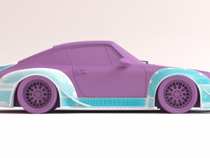 RWB 993 Ducktail Body Kit printable Modelo de impresión 3D