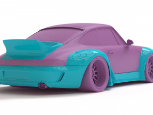 RWB 993 Ducktail Body Kit printable Modelo de impresión 3D