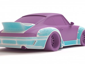 RWB 993 Ducktail Body Kit printable Modelo de impresión 3D