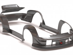 RWB 993 Ducktail Body Kit printable Modelo de impresión 3D