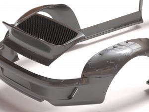 RWB 993 Ducktail Body Kit printable Modelo de impresión 3D