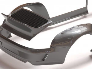 RWB 993 Ducktail Body Kit printable 3D Print Model