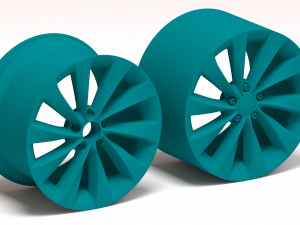 VW Scirocco Turbine wheels printable Modelo de impresión 3D