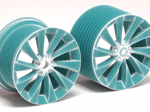 Ruedas VW Scirocco Turbine imprimibles Modelo de impresión 3D