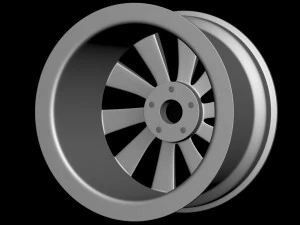 Ruedas VW Scirocco Turbine imprimibles Modelo de impresión 3D