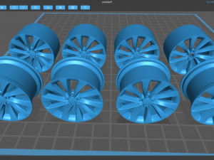 VW Scirocco Turbine wheels printable Modelo de impresión 3D