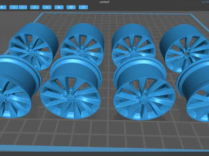 Ruedas VW Scirocco Turbine imprimibles Modelo de impresión 3D