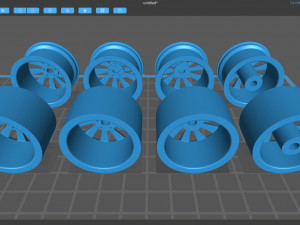 VW Scirocco Turbine wheels printable Modelo de impresión 3D