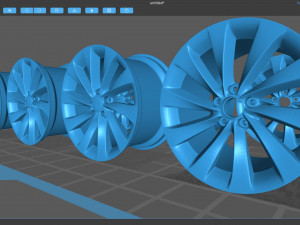 VW Scirocco Turbine wheels printable Modelo de impresión 3D