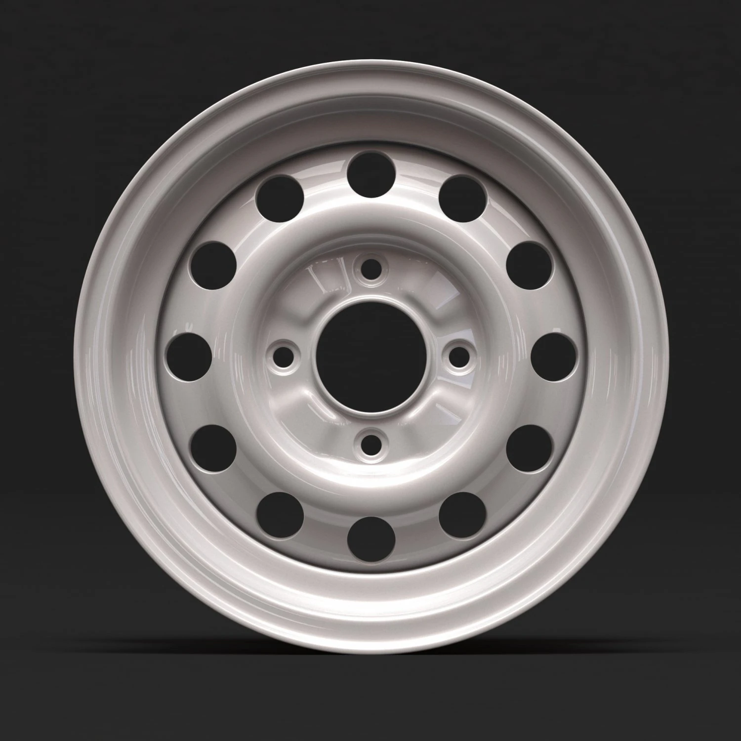 Fiesta mk2 steel rim printable 3D Print Model .c4d .max .obj .3ds .fbx .stl .blend 