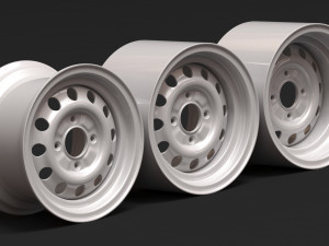 Fiesta mk2 steel rim printable Modelo de impresión 3D