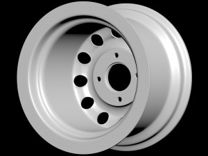 Fiesta mk2 steel rim printable Modelo de impresión 3D