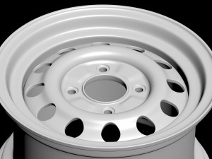Fiesta mk2 steel rim printable Modelo de impresión 3D