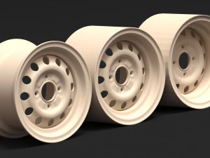 Fiesta mk2 steel rim printable 3D Print Model