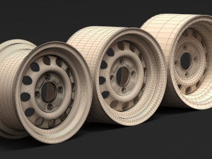 Fiesta mk2 steel rim printable Modelo de impresión 3D
