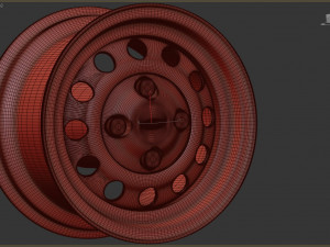 Fiesta mk2 steel rim printable Modelo de impresión 3D