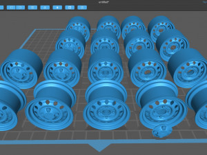 Fiesta mk2 steel rim printable Modelo de impresión 3D