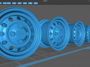 Fiesta mk2 steel rim printable Modelo de impresión 3D