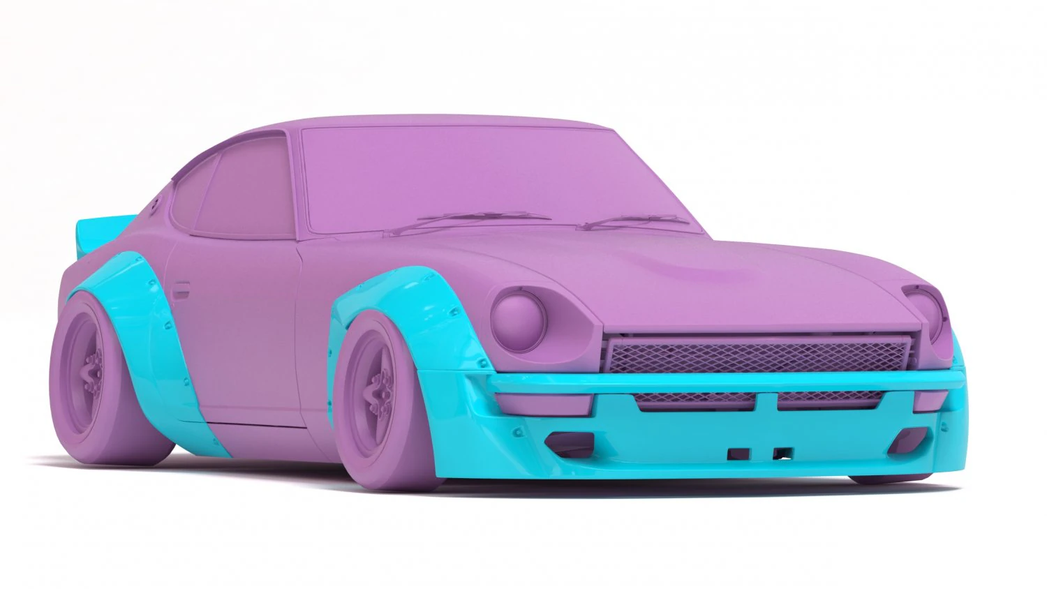 Datsun 240Z Pandem Kiti Yazdırılabilir 3D Baskı Modeli .c4d .max .obj .3ds .fbx .stl .blend 