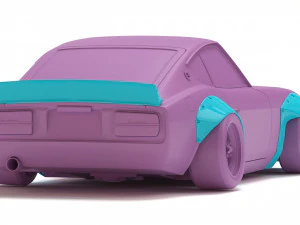 Datsun 240Z Pandem Kiti Yazdırılabilir 3D Baskı Modeli