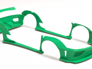 F360 Wide Body Kit Modèles 3D en vedette
