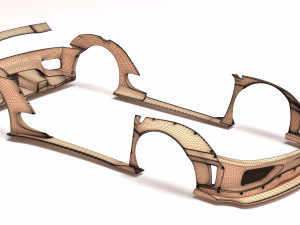 F360 Wide Body Kit Modèles 3D en vedette