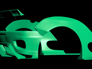 F360 Wide Body Kit Modèles 3D en vedette