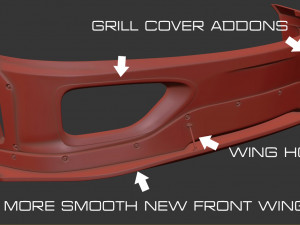 F360 Wide Body Kit Modèles 3D en vedette