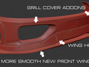 F360 Wide Body Kit 3D Print Model