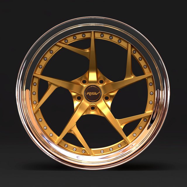 RSV Forged Rs-14 Printable 3Dプリントモデル .c4d .max .obj .3ds .fbx .stl .blend 