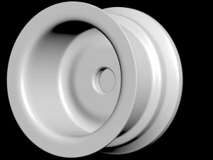 1990 Fiesta OEM Wheel 3D Print Model