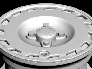 1990 Fiesta OEM Wheel 3D Print Model