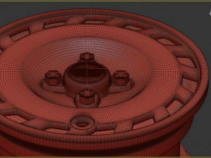 1990 Fiesta OEM Wheel 3D Print Model