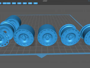 1990 Fiesta OEM Wheel 3D Print Model