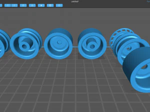1990 Fiesta OEM Wheel 3D Print Model
